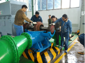 四水廠及時處理水泵漏水故障確保安全生產