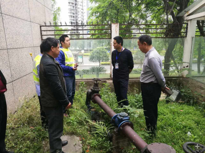 營銷部：水費賬務組、查漏組排查大用戶表后管網隱患服務