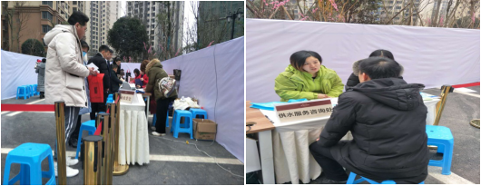 集團營銷部貼心服務進小區 便民宣傳暖人心