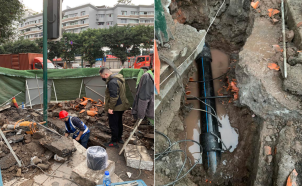 營銷部黨員服務大隊及時搶修管道確保疫情期間安全供水