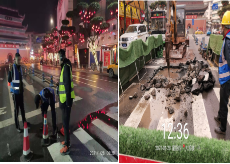 細查管道探漏點   奮戰搶修保供水