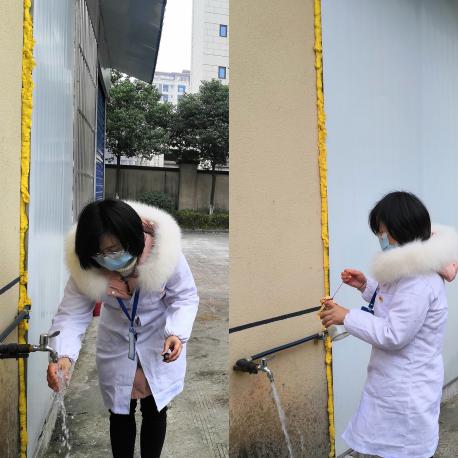 水質監測中心開展春節前水質安全檢測工作