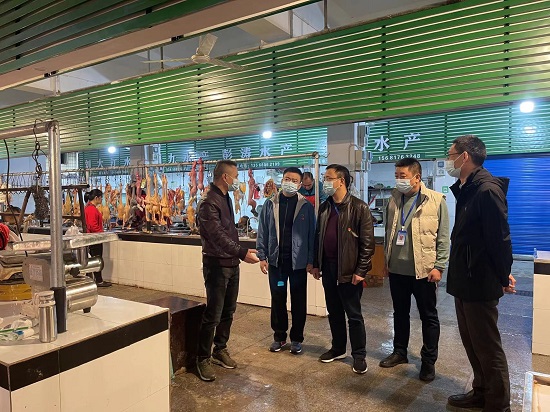 集團公司領導調研金沙農貿市場改造工程