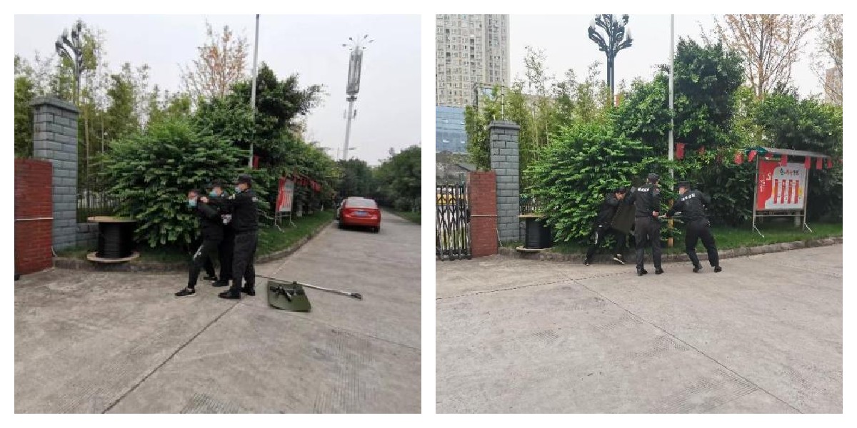 開展內保演練 確保安全穩定